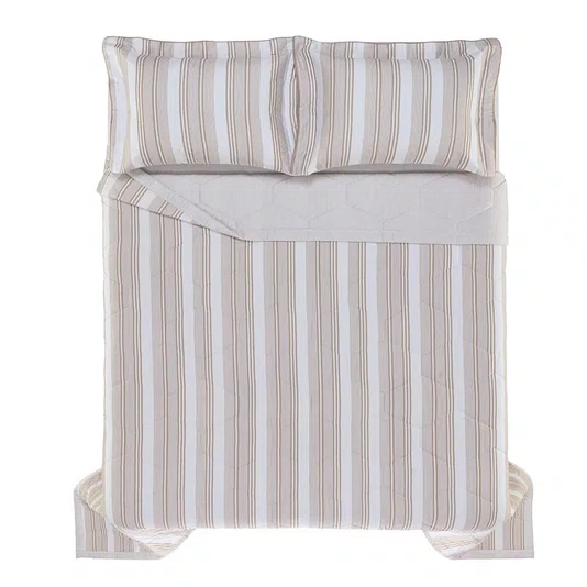 Jogo De Colcha Casal Strice 200 Fios Trussardi 2,20 x 2,50 m