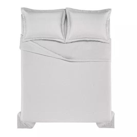 Jogo De Colcha King Nicelli 300 Fios Trussardi Platino 2,90 x 2,70 m