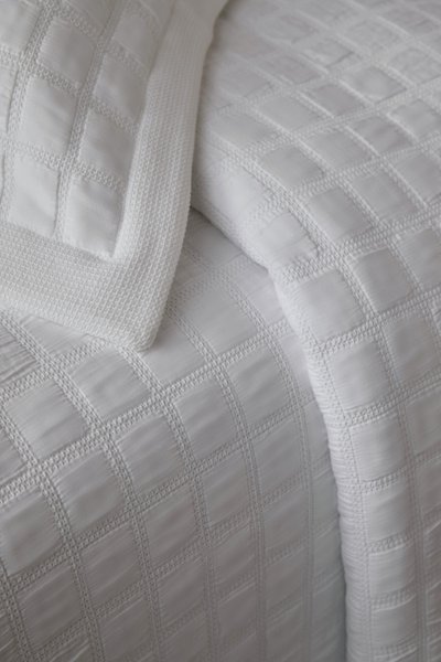 Jogo de Colcha Queen 100% Algodão Mavone Trussardi Branco 2,70 x 2,60 m