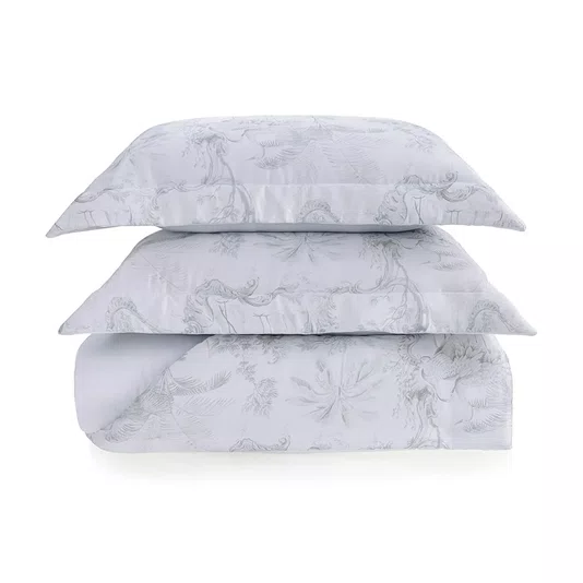 Jogo De Colcha Queen Aironi 300 Fios Bambu Trussardi 2,60 x 2,80 m