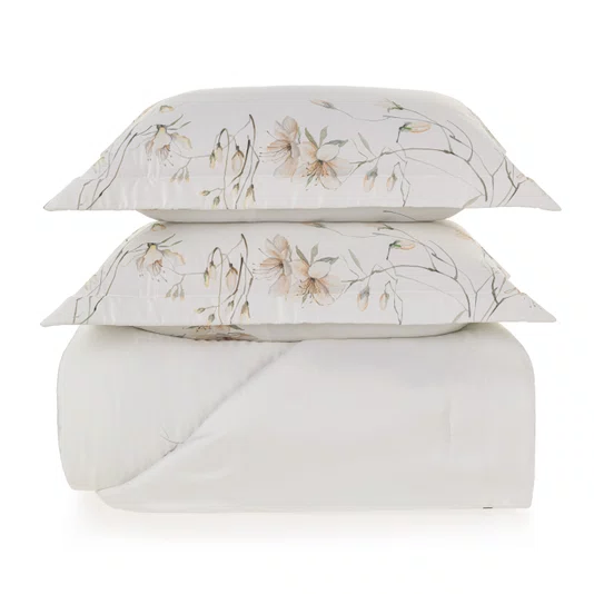 Jogo de Colcha Queen Azalea 300 Fios Bambu Trussardi 2,60 x 2,80 m