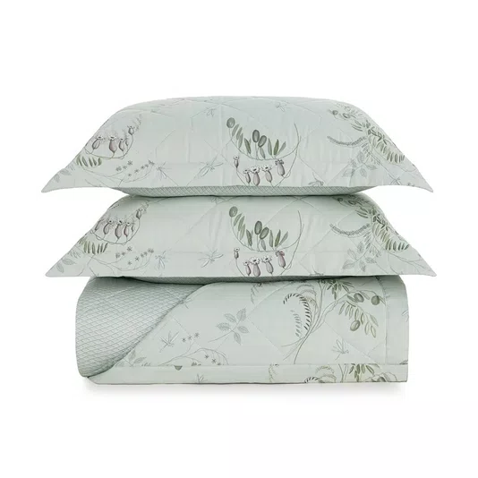 Jogo de Colcha Queen Bronte 200 Fios Trussardi Estampado 2,40 x 2,50 m