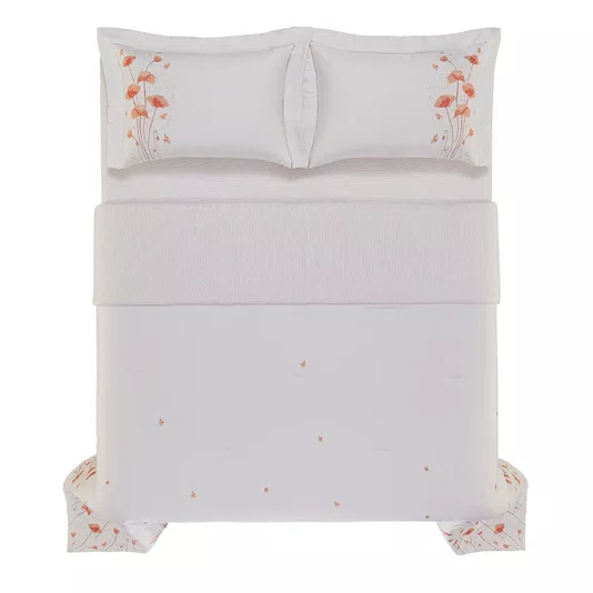 Jogo De Colcha Queen Pallaveri 300 Fios Trussardi