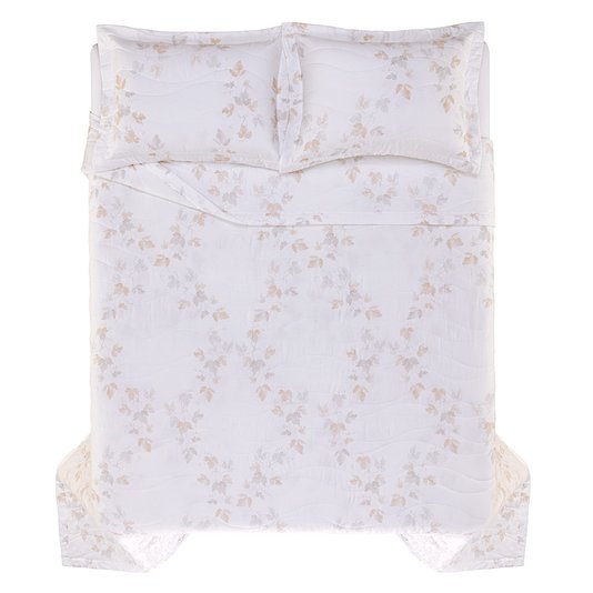 Jogo De Colcha Queen Vigneto 300 Fios Trussardi 2,60 x 2,80 m