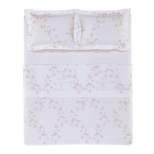 Jogo De Colcha Queen Vigneto 300 Fios Trussardi 2,60 x 2,80 m