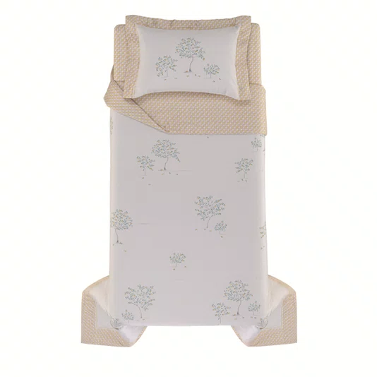 Jogo de Colcha Solteiro Frutti 300 Fios Trussardi Estampado 200cm x 280cm