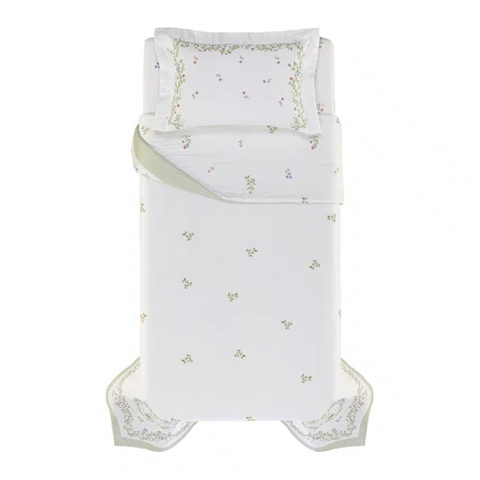 Jogo De Colcha Solteiro Giardini 300 Fios Trussardi 2,00 x 2,80 m
