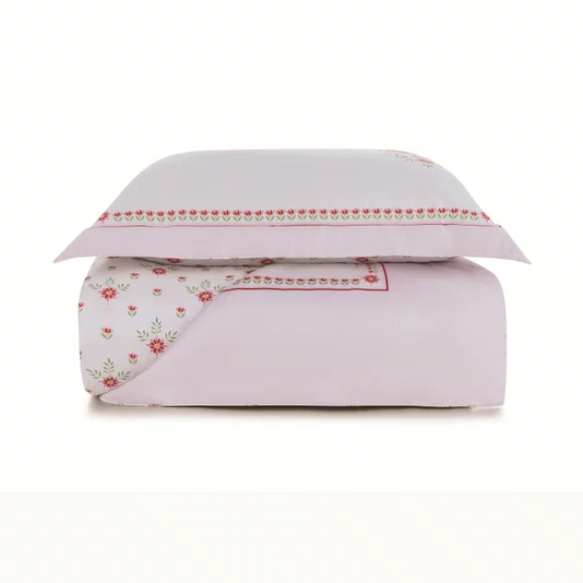 Jogo de Colcha Solteiro Le Collone 300 Fios Trussardi Estampado 200cm x 280cm