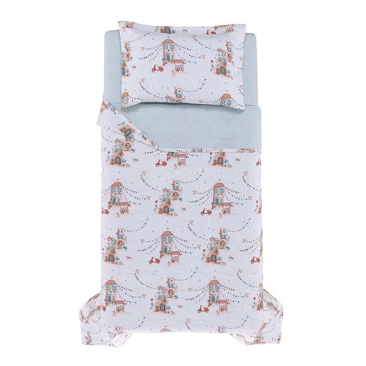 Jogo De Colcha Solteiro Tutte Belle 200 Fios Trussardi 1,80 x 2,50 m