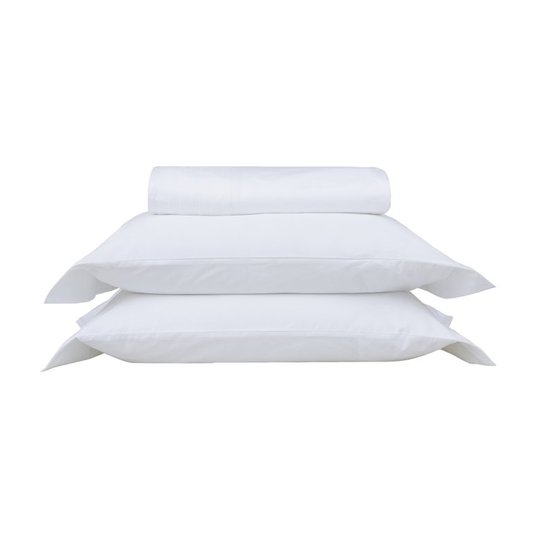Jogo Capa De Edredom Super King Vechio 400 Fios Buddemeyer Luxus Branco 2,90 x 2,60 m