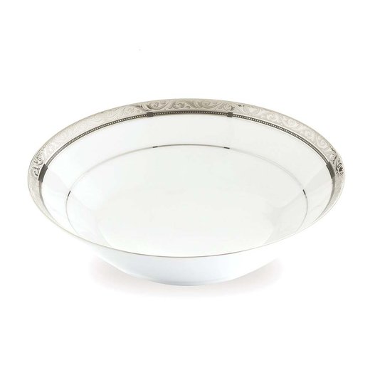 Jogo de Jantar 18 Peças Regent Platinum Noritake Preto e Prata