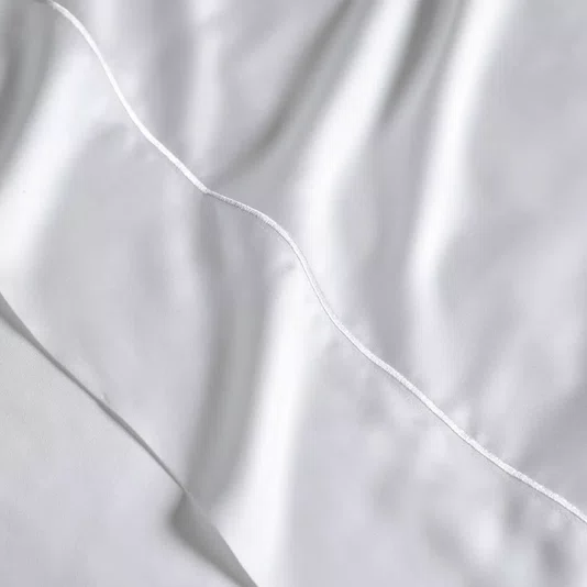 Jogo De Lençol Queen Girelli Bambu 300 Fios Trussardi Branco 2,40 x 2,80 m