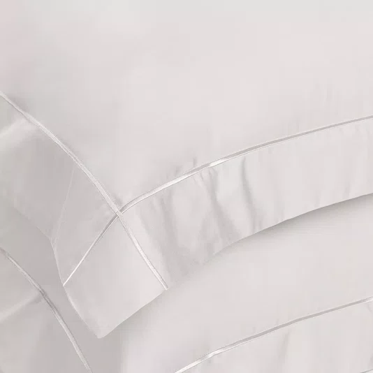 Jogo De Lençol Queen Girelli Bambu 300 Fios Trussardi Branco 2,40 x 2,80 m