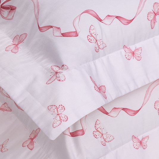 Jogo De Lençol Solteiro Ballerina 300 Fios Trussardi Cetim 1,70 x 2,80 m