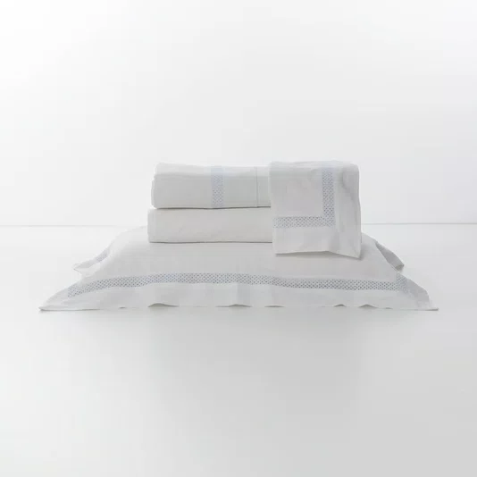 Jogo De Lençol Queen Square Linho Artelassê Branco