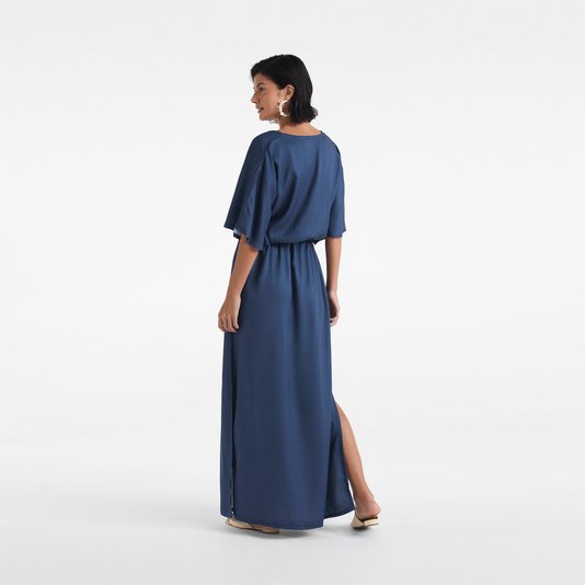 Kaftan M Marino 100% Viscose Trussardi Marinho