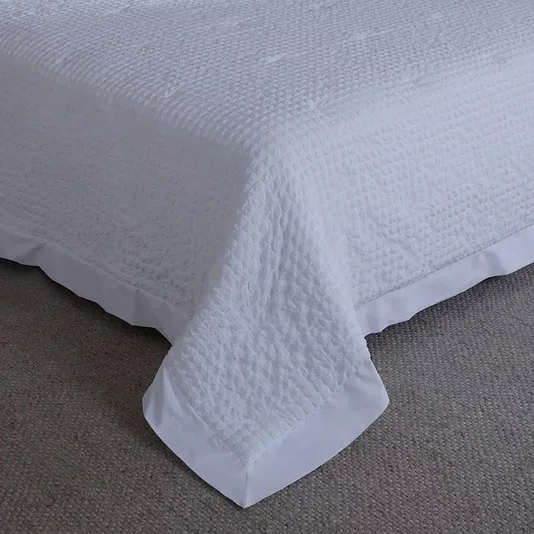 Kit 03 Peças Colcha Queen Magna Buddemeyer Luxus Branco 280cm x 260cm
