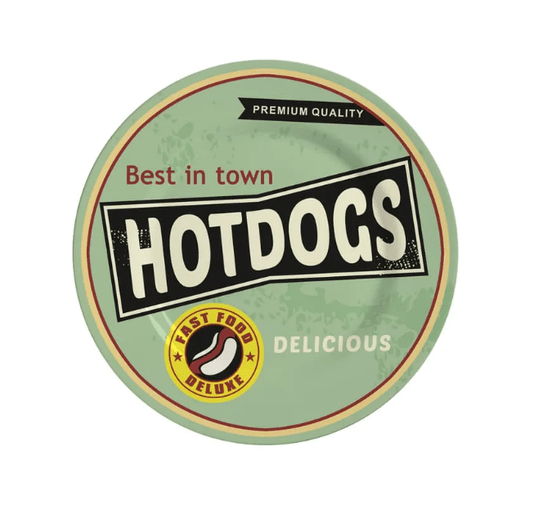 Kit 08 Peças Hot Dog Collection com Mini Molheiras Alleanza Cerâmica