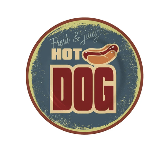 Kit 08 Peças Hot Dog Collection com Mini Molheiras Alleanza Cerâmica