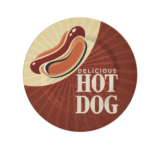 Kit 08 Peças Hot Dog Collection com Mini Molheiras Alleanza Cerâmica