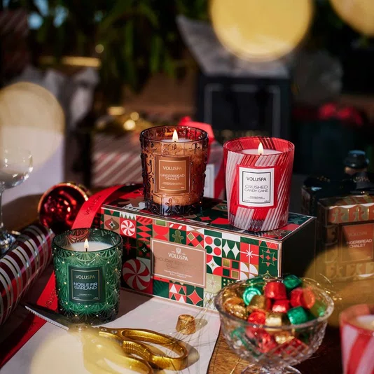Kit 3 Mini Velas Holiday Essentials Voluspa 40 Horas