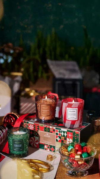 Kit 3 Mini Velas Holiday Essentials Voluspa 40 Horas