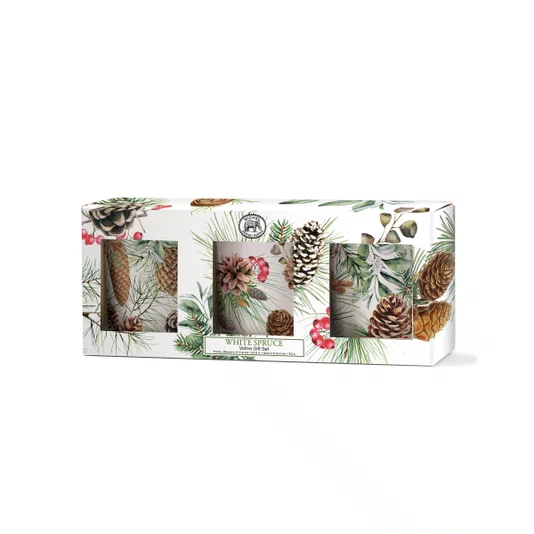 Kit 3 Mini Velas White Spruce Michel Design Works 15H