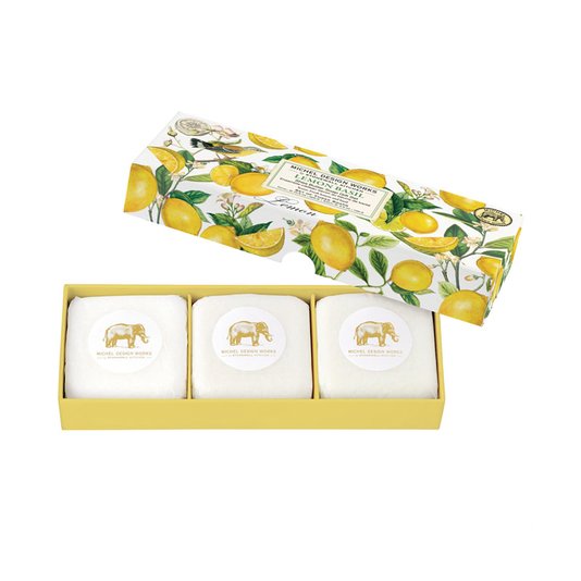 Kit 3 Sabonetes Em Barra Lemon Basil Michel Design Works 100g