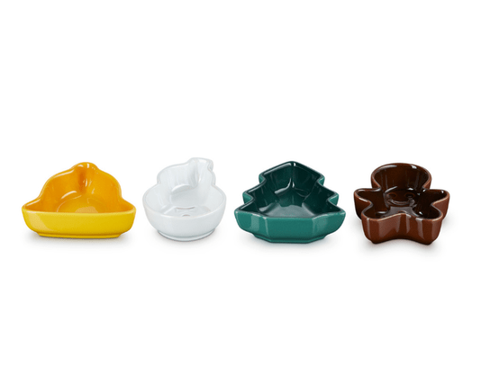 Kit 4 Mini Pratos De Natal Le Creuset