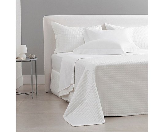 Kit Colcha Queen New Colors Micromatelasse Branco 100% Algodão Buddemeyer 2,60 x 2,50 m