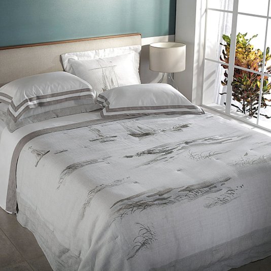 Kit Colcha Queen Linho Tropez Buddemeyer Luxus Estampado