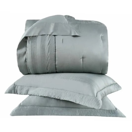 Kit Colcha Queen Savona 270 Fios Buddemeyer Luxus Verde Alecrim 2,80 x 2,60 m