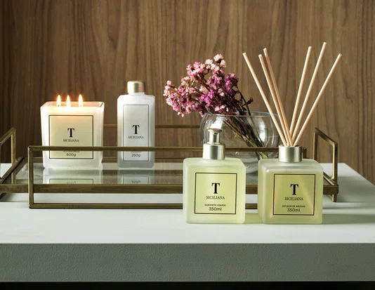 Kit Presente Oleo Difusor e Sabonete Trussardi Sicilia