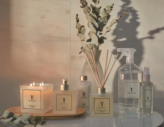 Kit Presente Oleo Difusor e Sabonete Trussardi Sicilia