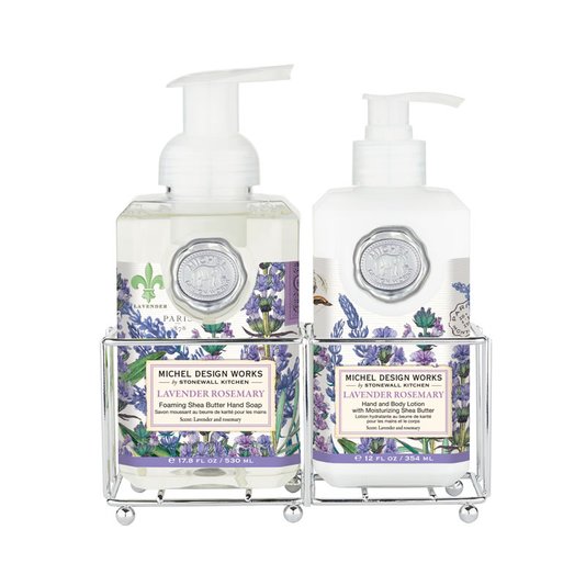 Kit Sabonete Líquido e Creme De Mãos Lavender Rosemary Michel Design Works
