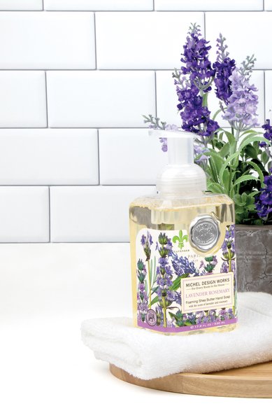 Kit Sabonete Líquido e Creme De Mãos Lavender Rosemary Michel Design Works