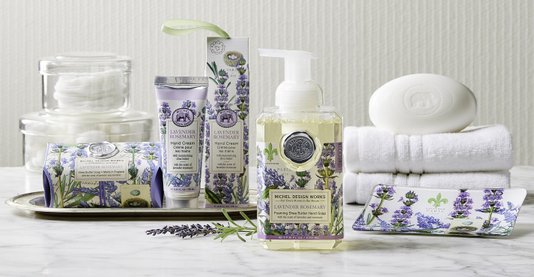 Kit Sabonete Líquido e Creme De Mãos Lavender Rosemary Michel Design Works