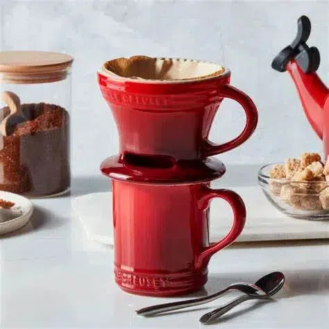 Kit Coador e Caneca Seattle Le Creuset Vermelho 400 ml