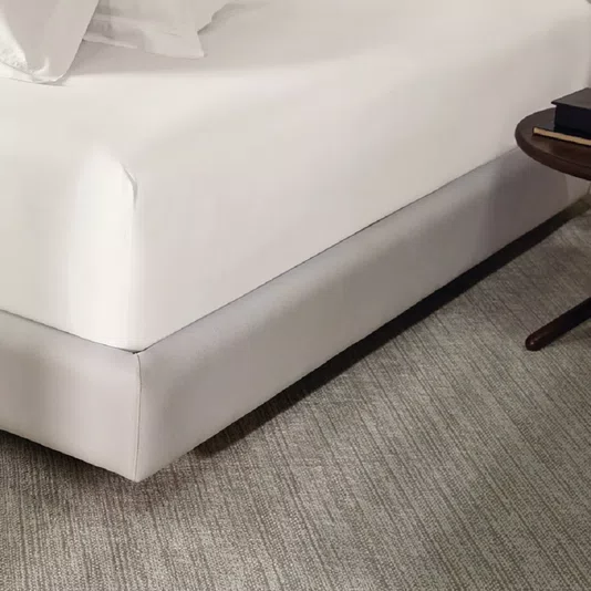 Lençol Avulso com Elástico Casal Grasso 300 Fios Trussardi Branco