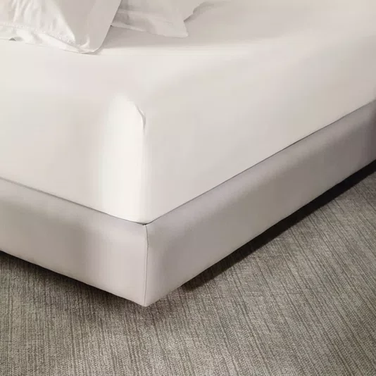 Lençol Avulso com Elástico Super King Grasso 300 Fios Trussardi Branco
