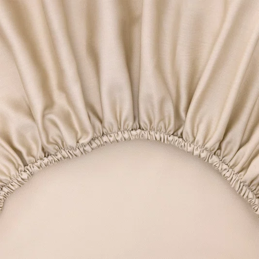 Lençol com Elástico Queen Triomphe 300 Fios Yves Delorme Dune 160cm x 200cm