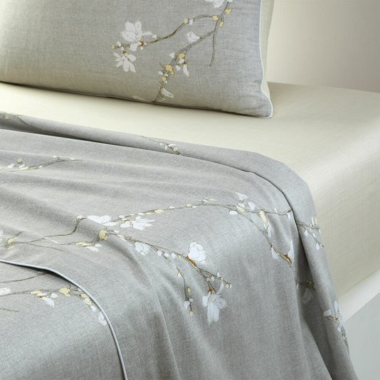 Lençol de Cima Queen Almond Flowers 300 Fios 2,40 x 3,00 Boss Home