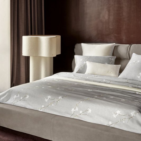 Lençol de Cima Queen Almond Flowers 300 Fios Boss Home Estampado 240cm x 300cm