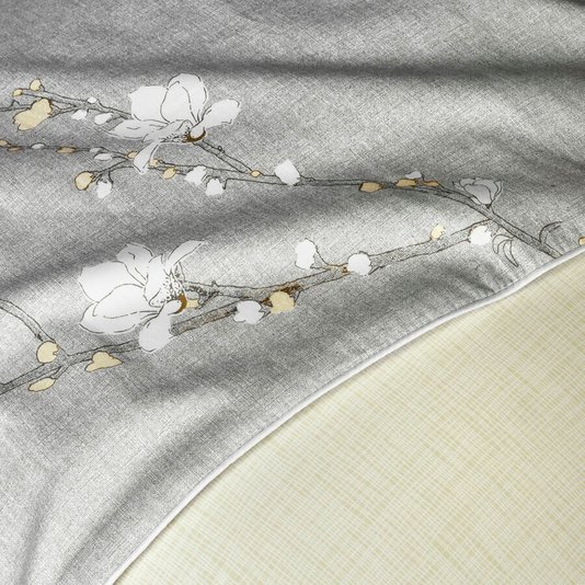 Lençol de Cima Queen Almond Flowers 300 Fios Boss Home Estampado 240cm x 300cm