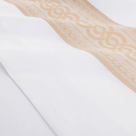 Lençol de Cima Queen Joyau 300 Fios Yves Delorme Branco 240cm x 295cm