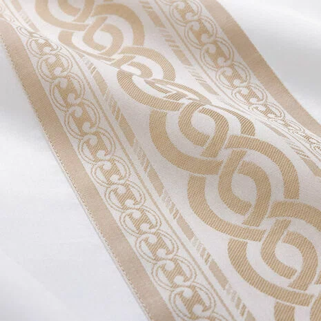 Lençol de Cima Queen Joyau 300 Fios Yves Delorme Branco 240cm x 295cm