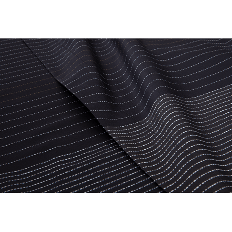 Lençol de Cima Queen Tennis Stripes 300 Fios Preto Hugo Boss Home 2,40 x 3,00