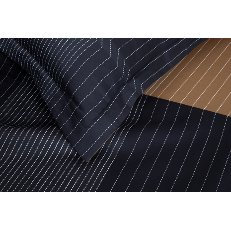 Lençol de Cima Super King Tennis Stripes 300 Fios Preto Hugo Boss Home 2,70 x 3,00
