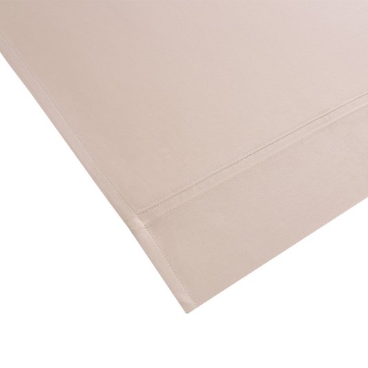 Lençol de Cima Triomphe Queen 300 Fios Algodão Orgânico Yves Delorme Bege Pierre 2,40x2,95m