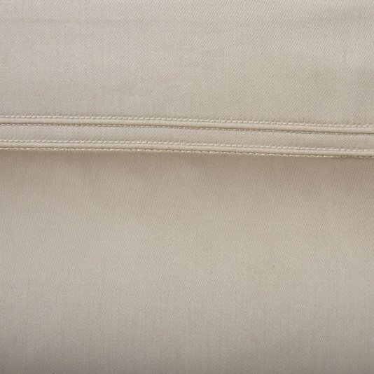 Lençol de Cima Triomphe Queen 300 Fios Algodão Orgânico Yves Delorme Bege Pierre 2,40x2,95m